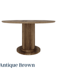 Extendable Velvet Round Table