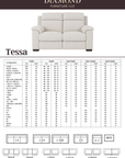 Tessa Sofa with Power Recliner