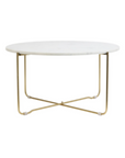 Marty White-Gold Coffee Table